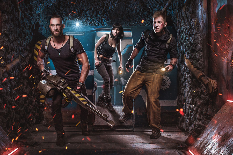 Escape rooms team shooter